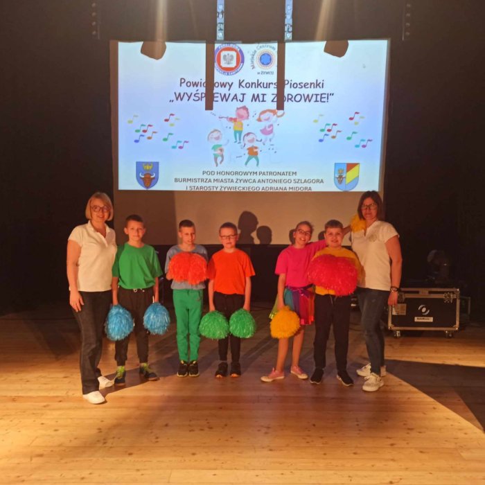 Występ naszych uczniów w konkursie „Wyśpiewaj mi zdrowie”.