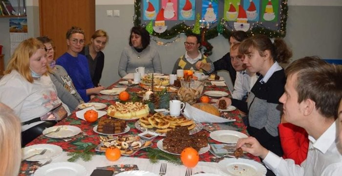 Przy wigilijnym stole.