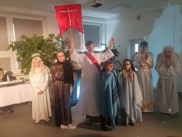 Występ naszych aktorów.